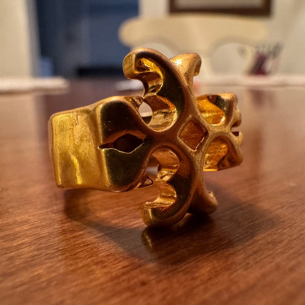 Tory Burch Gold Baroque Ring - Picture 3 of 9